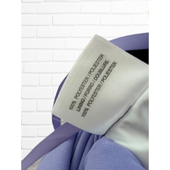 Evan Picone Black Label Women's 4 Dress Short‎ Sleeve Lace Lavender Belt Spring - Picture 7 of 8